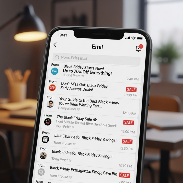 Black Friday Email Subject Lines Example