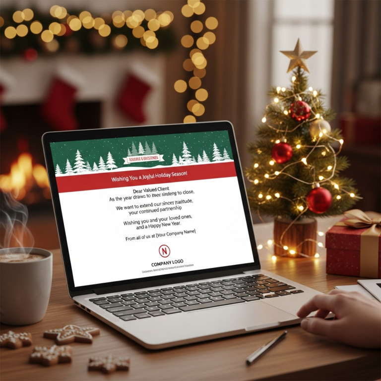 Christmas Greeting Email To Clients Example