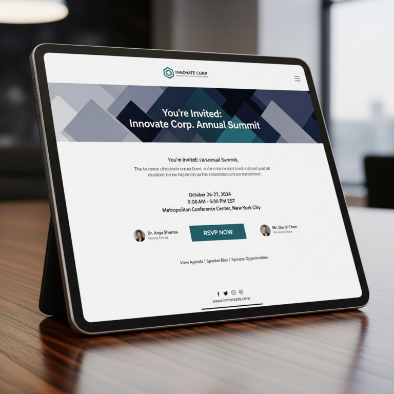 Event Invitation Email For Business Example