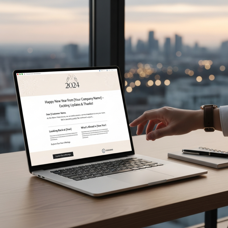 New Year Business Email Template Example