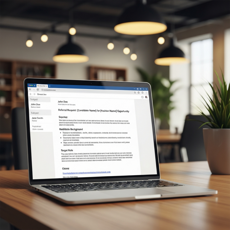 Referral Request Email Sample Example Example