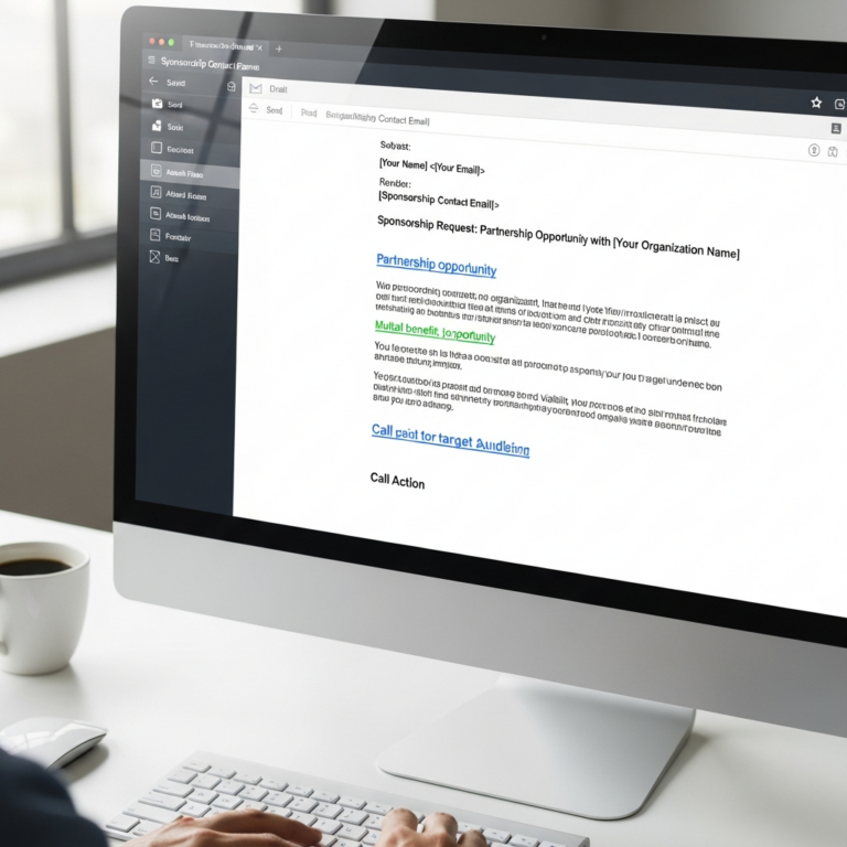 Sponsorship Request Email Sample Example