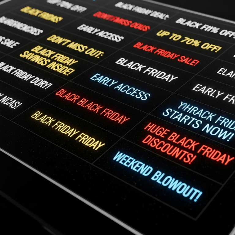 Black Friday Email Subject Lines Example