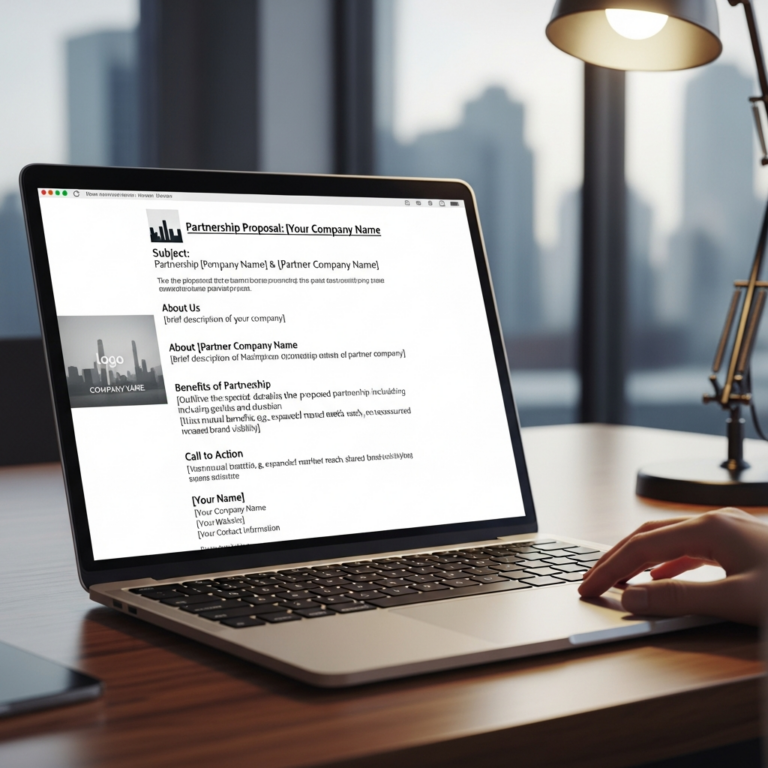 Email Template For Partnership Proposal Example