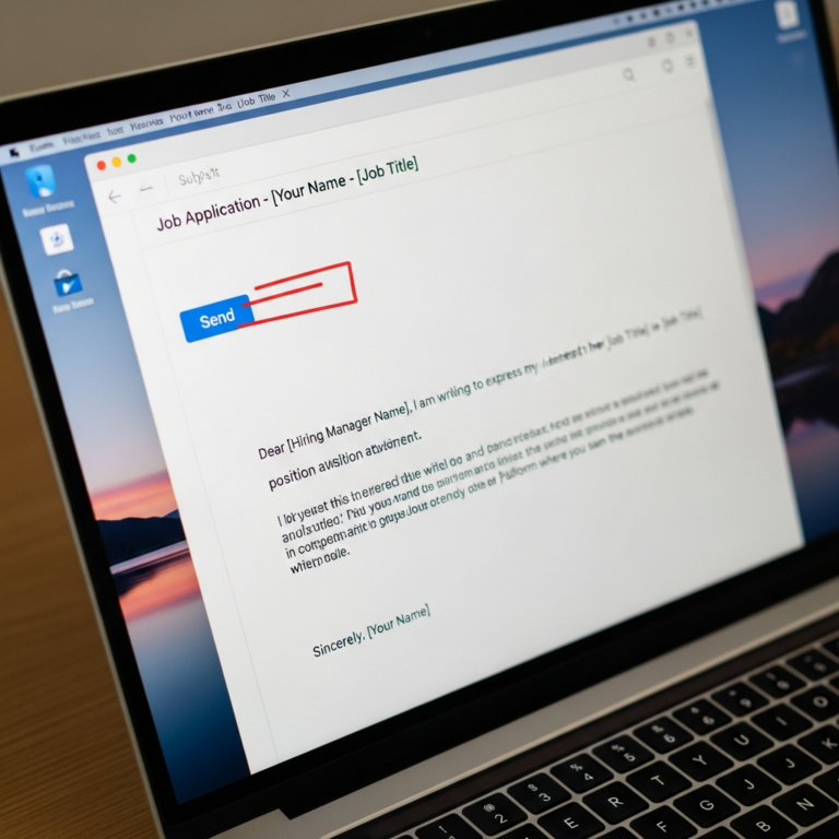 Job Application Email Sample Example Example