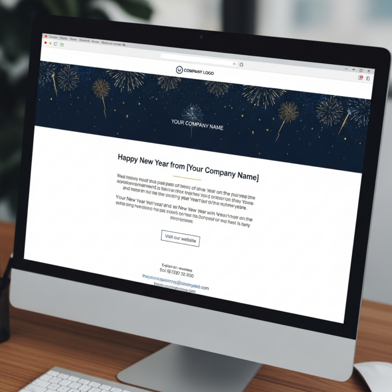 New Year Business Email Template Example