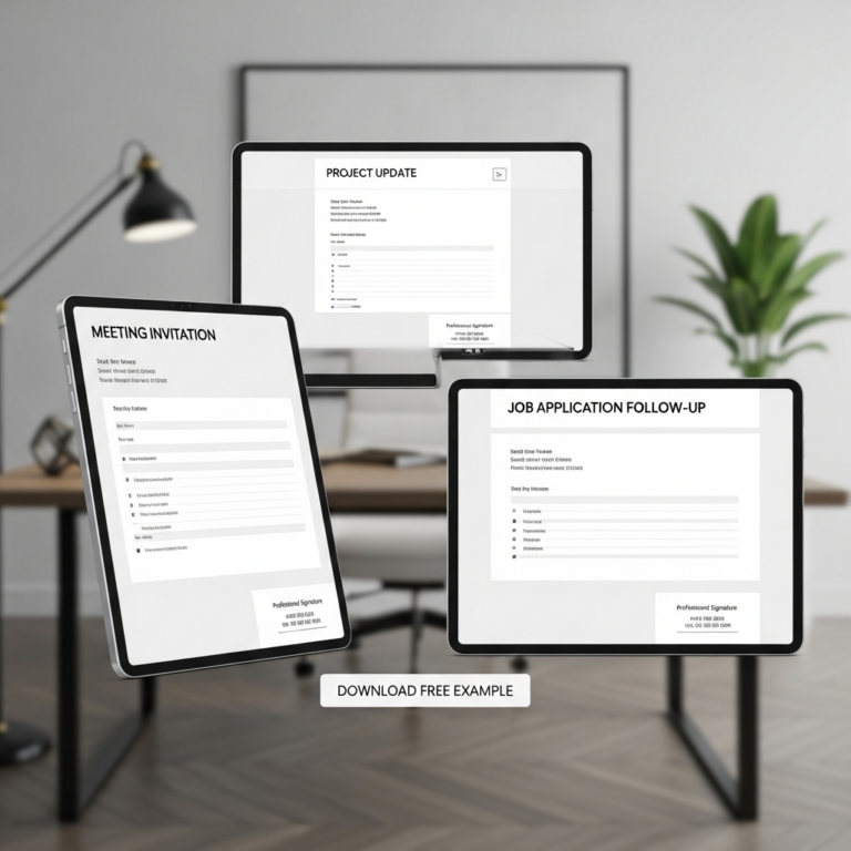 Professional Business Email Templates Free Example
