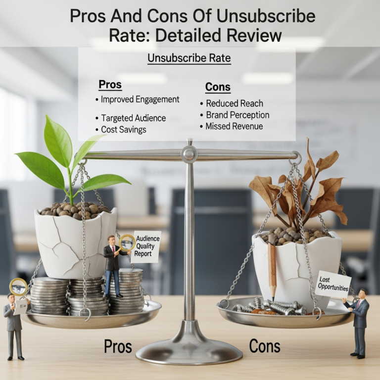 Pros And Cons Of Unsubscribe Rate: Detailed Review