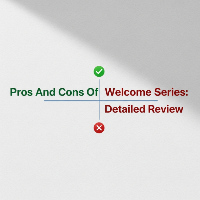 Pros And Cons Of Welcome Series: Detailed Review