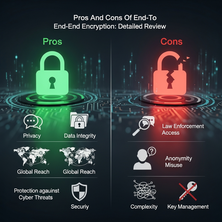 Pros And Cons Of End-To-End Encryption: Detailed Review